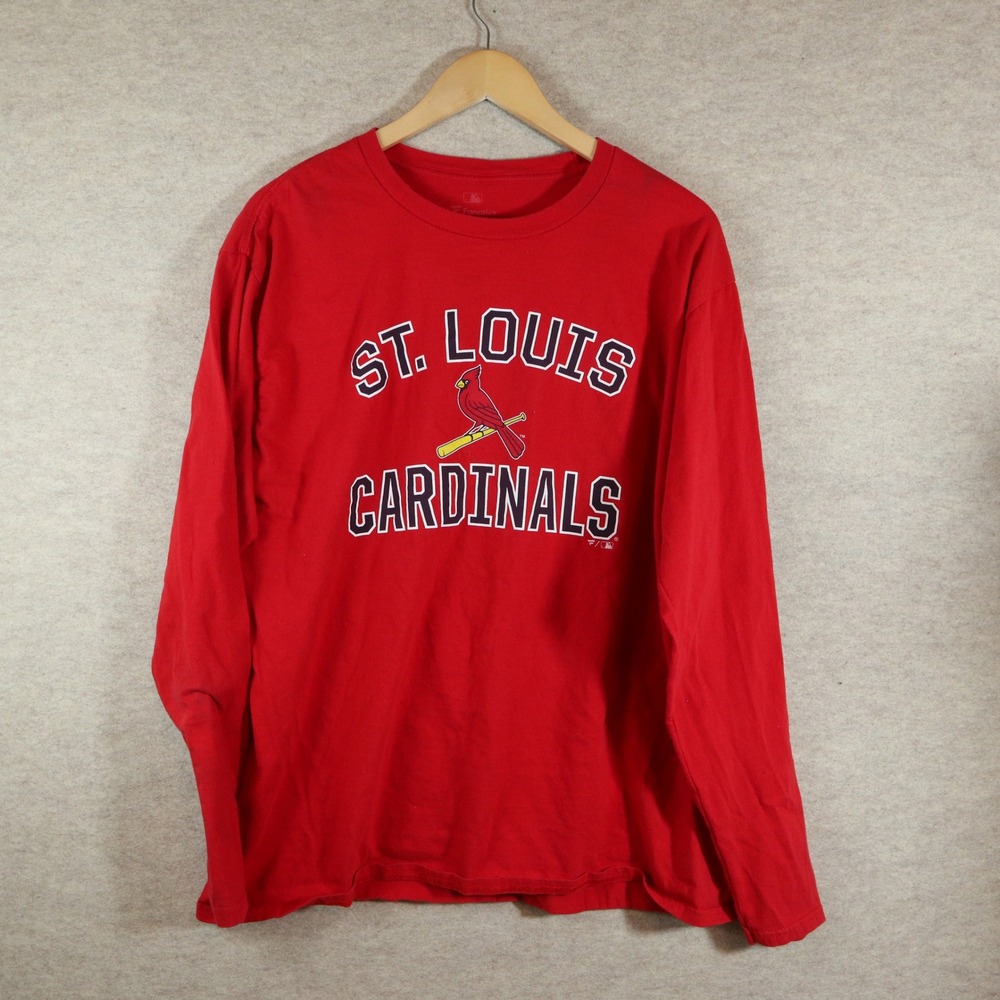 Fanatics St. Louis Cardinals XL T-Shirt Modern Bird on Bat Red MLB Tee